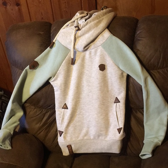 Naketano Sweaters - Medium Naketano So Ein Otto Grey & Green Hoodie